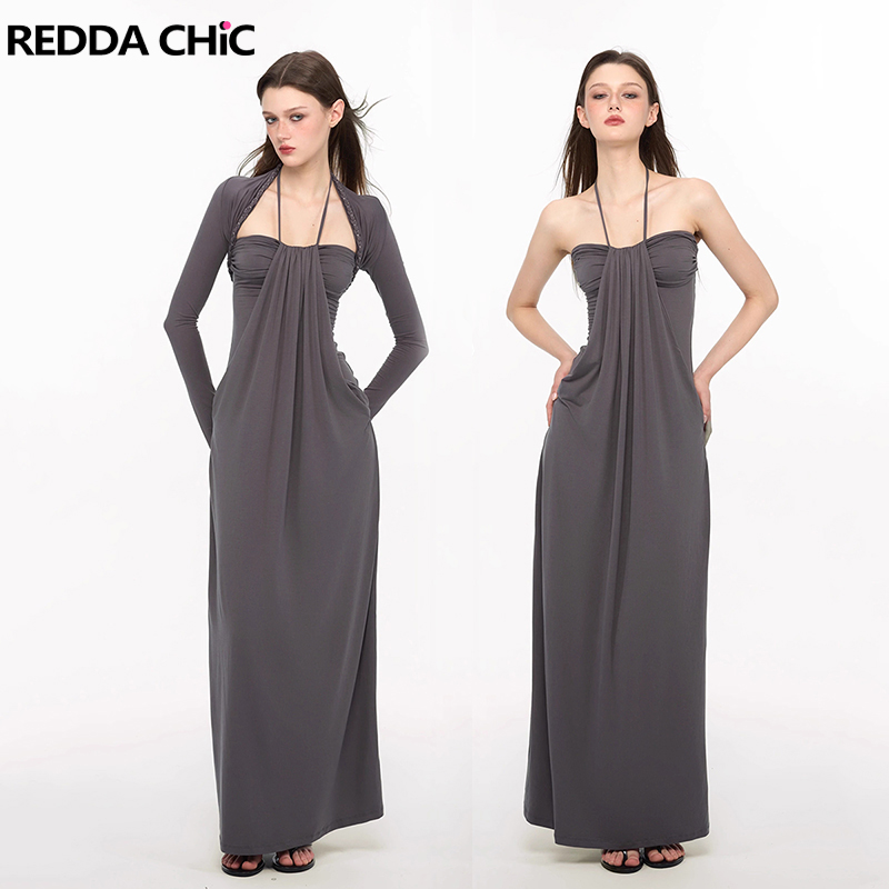 Braided Line - REDDACHiC Elegante abito con coprispalle intrecciato